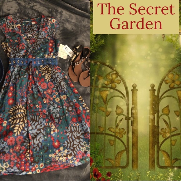 ♦️SALE♦️Derek Heart Secret Garden Dress Med boho - Picture 4 of 8